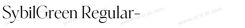 SybilGreen Regular字体转换